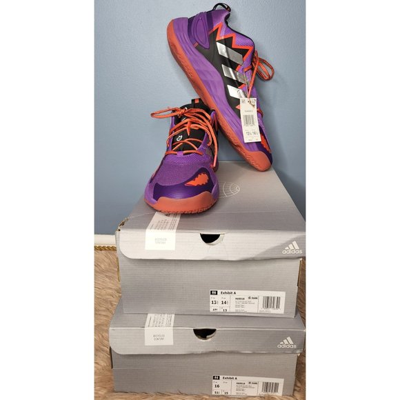 NIB ADIDAS EXHIBIT A BASKETBALL SNEAKERS-M13.5 - Picture 10 of 10